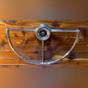 Vintage FAIRLANE 500 Chrome Steering Wheel